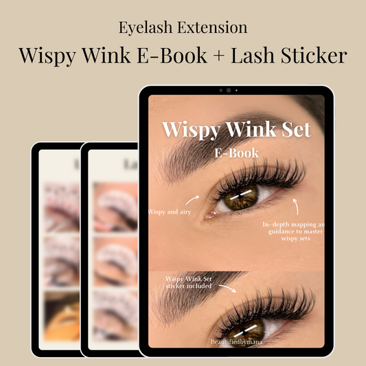 Wispy Wink Set E-Book | Lash Sticker + Lash Simulation