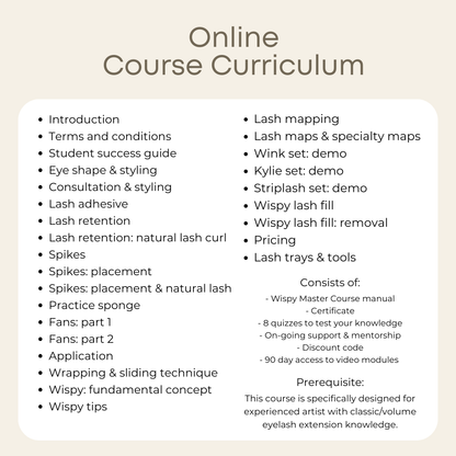 Online Wispy Master Course