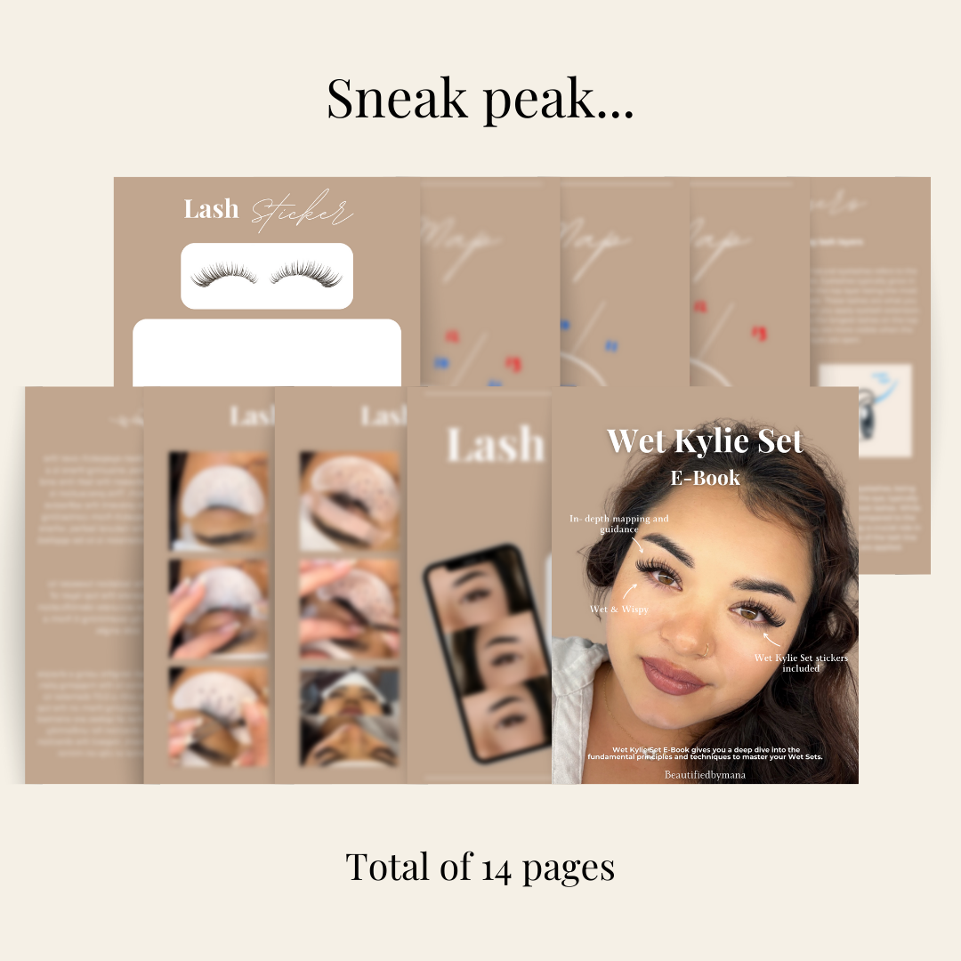 Wet Kylie Set | Lash Sticker + Lash Simulation