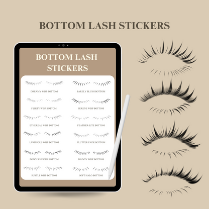 Trending Wispy Eyelash Extension Sticker Book