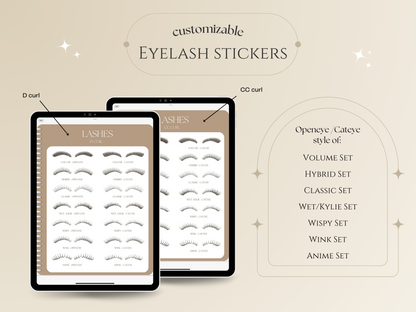 Digital Eyelash Extension Consultation Book