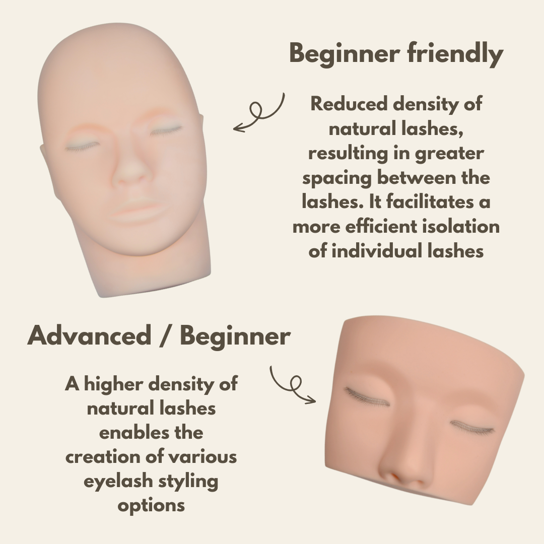 3 Layer Eyelash Practice Mannequin Head