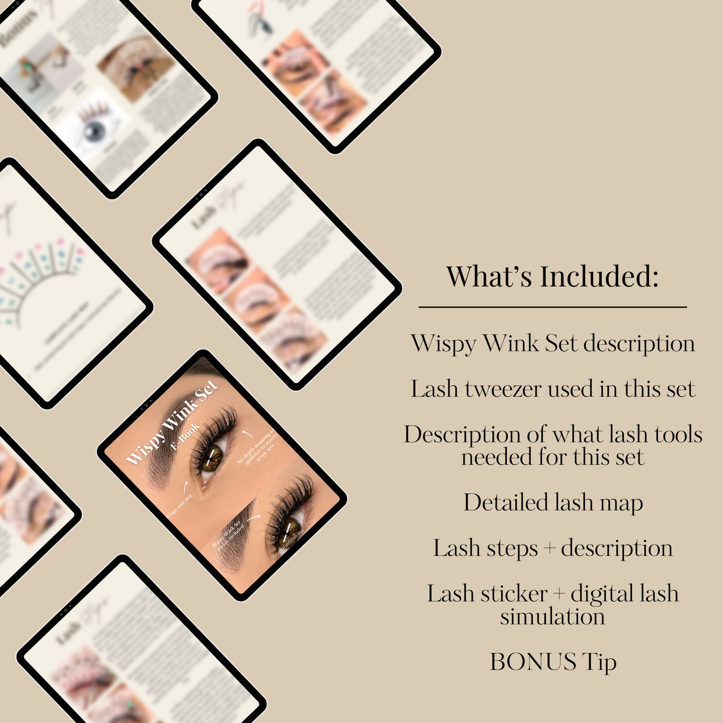 Wispy Wink Set E-Book | Lash Sticker + Lash Simulation