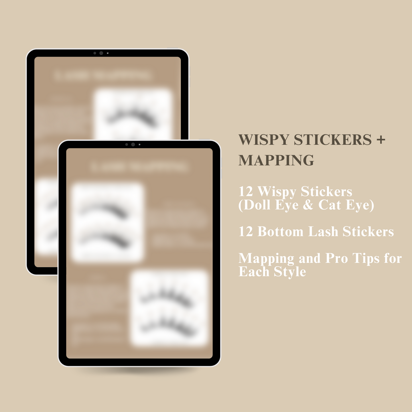 Trending Wispy Eyelash Extension Sticker Book