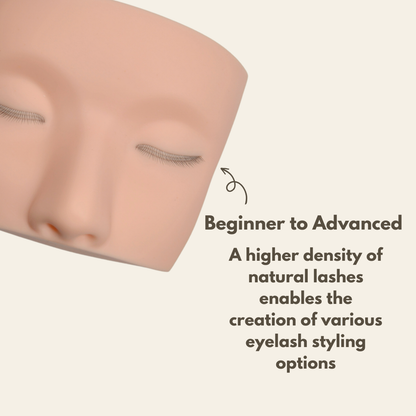 3 Layer Eyelash Practice Mannequin Head
