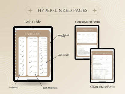 Digital Eyelash Extension Consultation Book