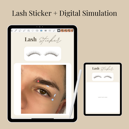 Wispy Wink Set E-Book | Lash Sticker + Lash Simulation