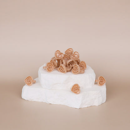 Beige Glue Ring - (25pcs)