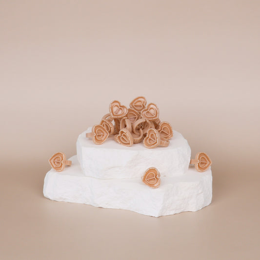 Beige Glue Ring - (25pcs)