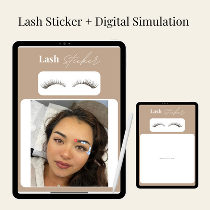Wet Kylie Set | Lash Sticker + Lash Simulation