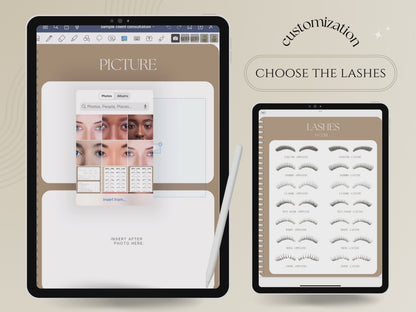 Digital Eyelash Extension Consultation Book